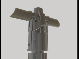 KYLO REN REPLICA LIGHTSABER HILT - 3D PRINTABLE TO SCALE Modèles 3D en vedette
