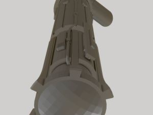 KYLO REN REPLICA LIGHTSABER HILT - 3D PRINTABLE TO SCALE Modèles 3D en vedette