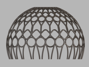 SIMPLIFIED AL WASL DOME 3D-Druckmodell