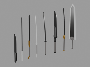 ENTIRE BLEACH SWORD COLLECTION 17 PRINTABLES 3D Print Model