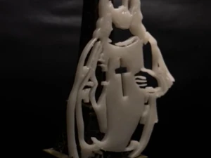 Jesus Silhouette Pendant 3D Print Model