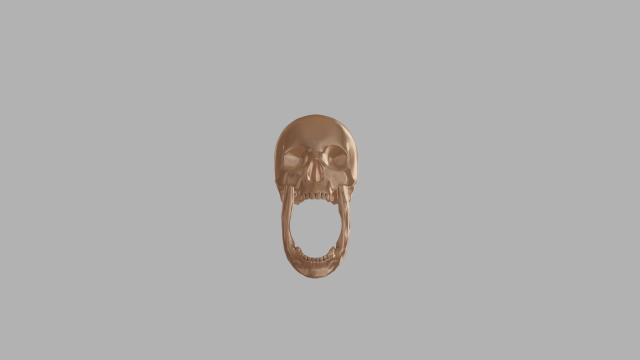 Biting Skull Ring Modello di stampa 3D .c4d .max .obj .3ds .fbx .stl .blend 