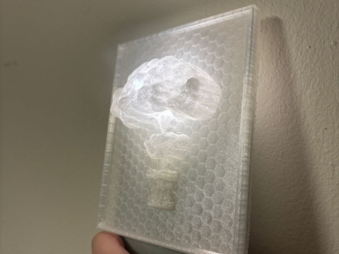 NUCLEAR MUSHROOM CLOUD WALL ART 3D Print Model