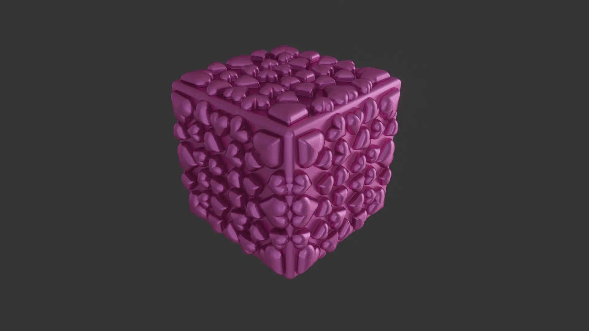 PUFF HEART BOX 3D Print Model .c4d .max .obj .3ds .fbx .stl .blend
