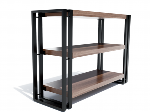 Indsutrial Rustic Book Shelf 3D Model