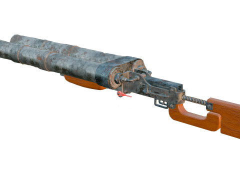 Old Model Concept Game Metro 2033 3D Model