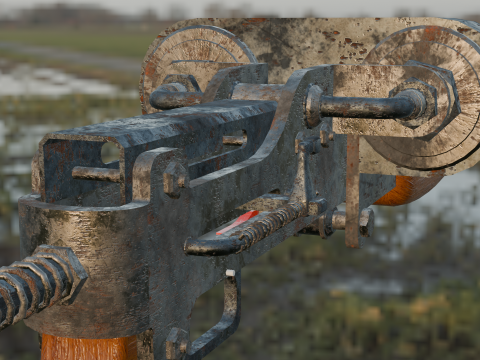 Old Model Concept Game Metro 2033 3D Model
