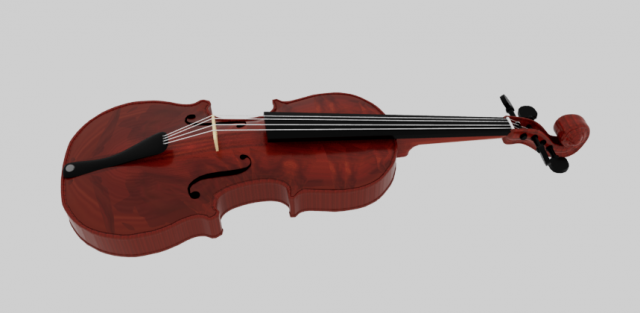 Violin cello Modelo 3D .c4d .max .obj .3ds .fbx .stl .blend 
