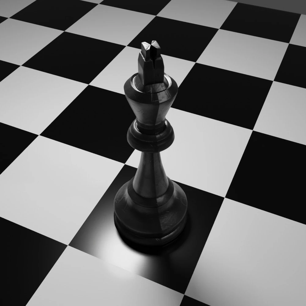 Chess Piece Black Color 3D Print Model 3D Print Model .c4d .max .obj .3ds .fbx .stl .blend 