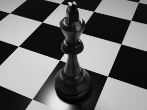 Chess Piece Black Color 3D Print Model Modello di stampa 3D