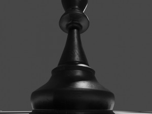 Chess Piece Black Color 3D Print Model Model Cetak 3D