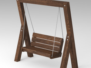 Garden swing Rosewood Modelo 3D