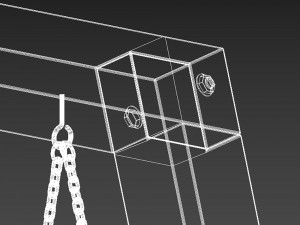 Garden swing Rosewood Modelo 3D