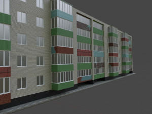 Typical Russian high-rise building Modèle 3D