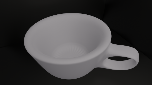 Simple Mug 3D Model .c4d .max .obj .3ds .fbx .stl .blend 