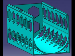 Holder wine bottle modular Modello di stampa 3D
