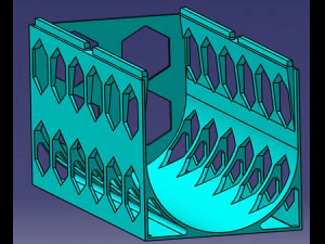 Holder wine bottle modular 3D Print Model