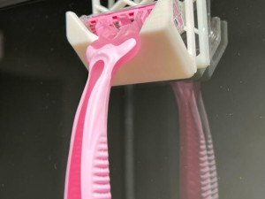 Razor holder 6 8 10mm glass shower 3Dプリントモデル
