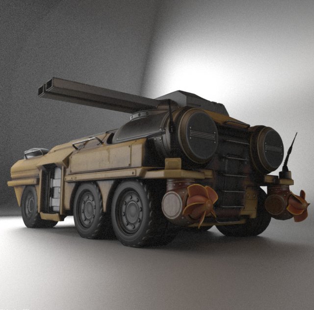 Amfibi Tank Test Sr Modello 3D .c4d .max .obj .3ds .fbx .stl .blend 