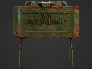 M18A1 Claymore Mine 3D Game Ready Model 3D 모델