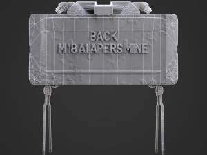M18A1 Claymore Mine 3D Game Ready Model 3D 모델