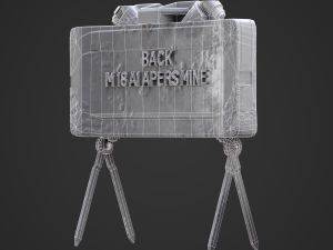 M18A1 Claymore Mine 3D Game Ready Model 3D 모델