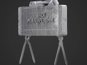 M18A1 Claymore Mine 3D Game Ready Model 3D Model