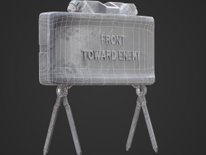 M18A1 Claymore Mine 3D Game Ready Model 3D 모델