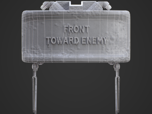 M18A1 Claymore Mine 3D Game Ready Model 3D 모델