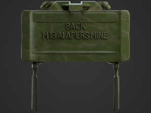 M18A1 Claymore Mine 3D Game Ready Model 3D 모델
