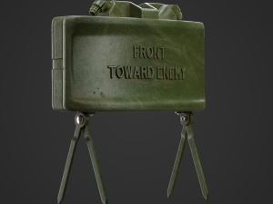 M18A1 Claymore Mine 3D Game Ready Model 3D 모델