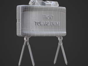 M18A1 Claymore Mine 3D Game Ready Model 3D 모델
