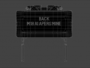 M18A1 Claymore Mine 3D Game Ready Model 3D 모델