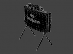 M18A1 Claymore Mine 3D Game Ready Model 3D 모델