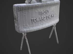 M18A1 Claymore Mine 3D Game Ready Model 3D Model