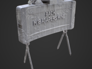 M18A1 Claymore Mine 3D Game Ready Model 3D 모델