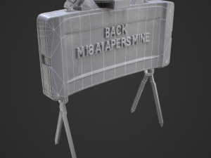 M18A1 Claymore Mine 3D Game Ready Model 3D 모델