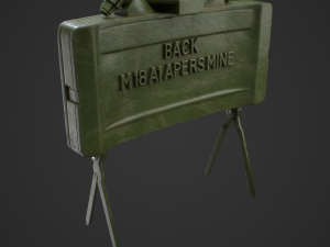 M18A1 Claymore Mine 3D Game Ready Model 3D 모델
