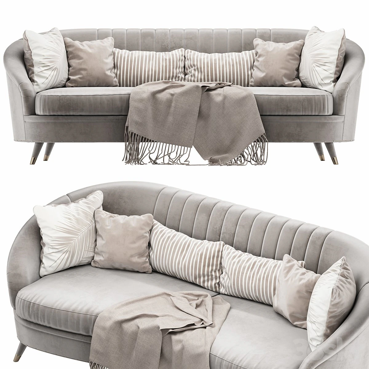 Bedding ANTIBES 3D Model .c4d .max .obj .3ds .fbx .stl .blend