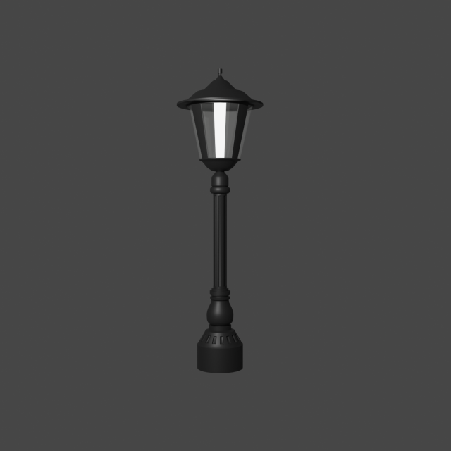 Cast iron street lamp 1 3Dモデル .c4d .max .obj .3ds .fbx .stl .blend 