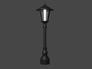 Cast iron street lamp 1 Modèle 3D