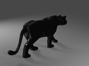 LowPolarPanther 3D Model