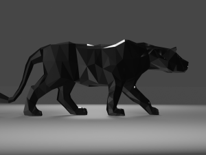LowPolarPanther 3D Model