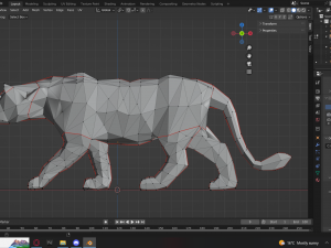 LowPolarPanther 3D Model