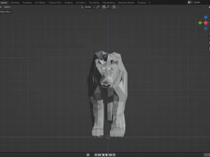 LowPolarPanther 3D Model