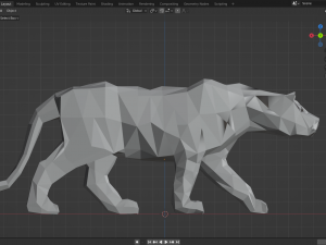 LowPolarPanther 3D Model
