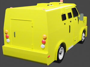Strong car Mercedes Benz 712e Modello di stampa 3D
