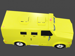 Strong car Mercedes Benz 712e Modello di stampa 3D