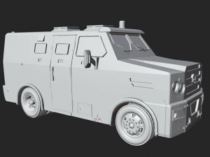 Strong car Mercedes Benz 712e Modello di stampa 3D