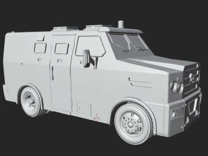 Strong car Mercedes Benz 712e 3D Print Model